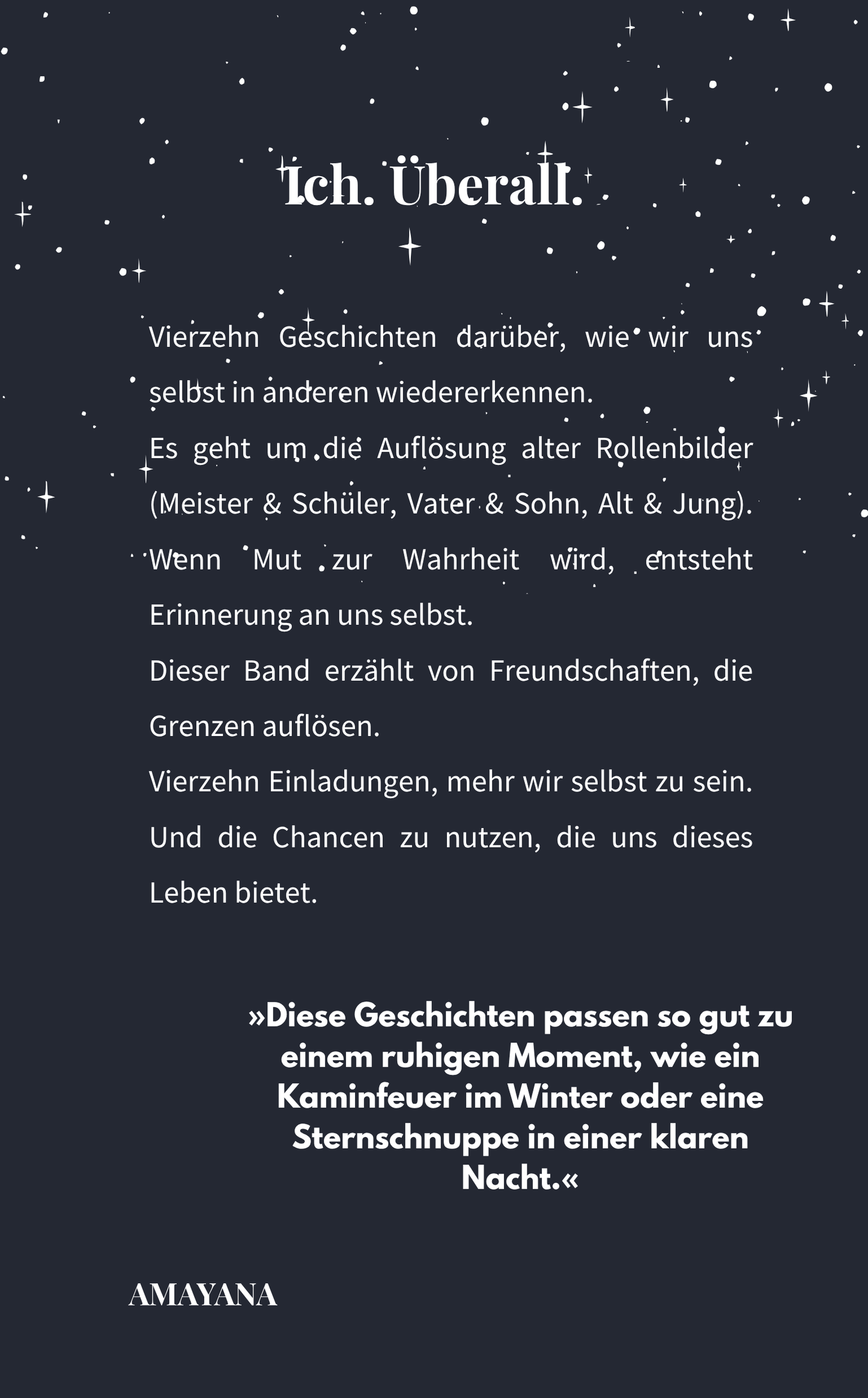 Buch: Geschichten - Band 2: Mein Selbst in anderen